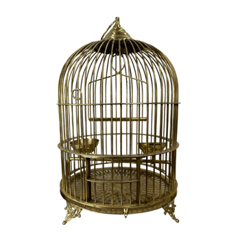 Old Brass Bird Cage png
