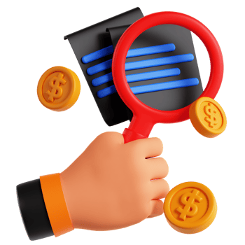 Hand Financial Auditor png