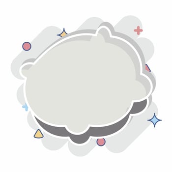 Icon Pillows. related to Bedding symbol. comic style. design editable vector
