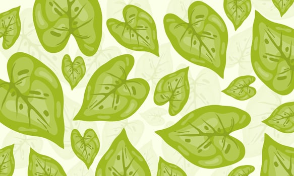 Bright Leaf Motif with Soft Light and Organic Feel vector