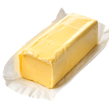 A stick of butter in its wrapper. png
