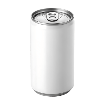 Blank white aluminum can mockup. png