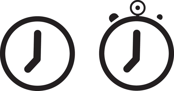 ime, Date and Address Icon Set, Isolated Icons,Editable Line and Flat Web Icons. illustration. vector