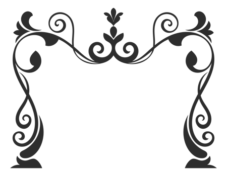 Complex abstract lines, vintage scroll patterns, classic decorative frames, transparent background png