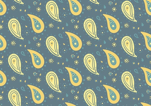 Seamless geometric on paisley feminine. Idea intricacy as pastel arabic. Fashionable pattern with scrap nature. vector