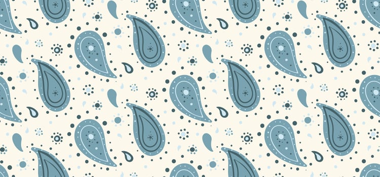 Graphic ornate in repeating paint. Ethnic stylish as twisted costume. Outline flower, paisley colors. vector