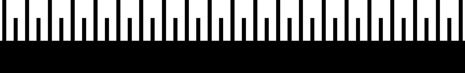 Simple Black Ruler Marks vector