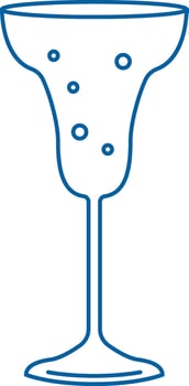 Fizzy Drink Glass Outline vector