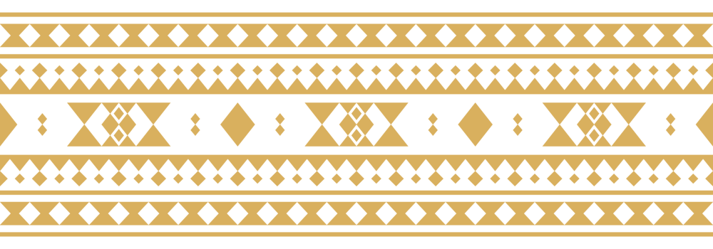 Traditional ethnic textile with aztec border and tribal motif. png