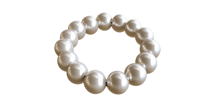 Elegant Pearl Bracelet. Symbol Of Luxury And Sophistication In Fashion Accessories Isolated On Transparent Background png