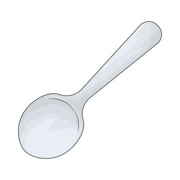 Kitchen spoon illustration vector