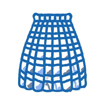 skirt japanese school icon doodle illustration vector