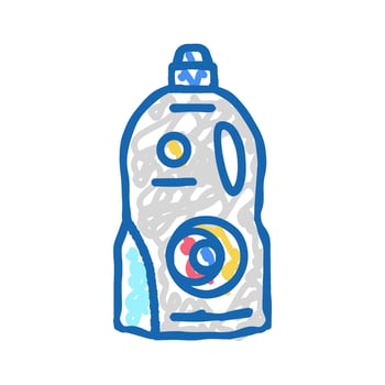 sticky gel container icon doodle illustration vector