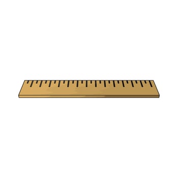 illustration of a ruler vector