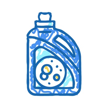 enzyme powder icon doodle illustration vector