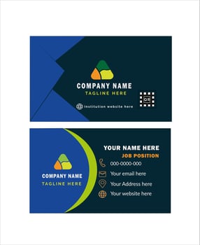 Print ready business card vector