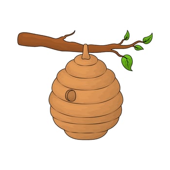 illustration of a beehive vector