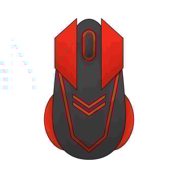 Gaming mouse illustration vector