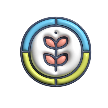 Modern 3D Plant Seeds Icon Agriculture, Natural Sprout Stage, and Eco-Friendly Symbol png