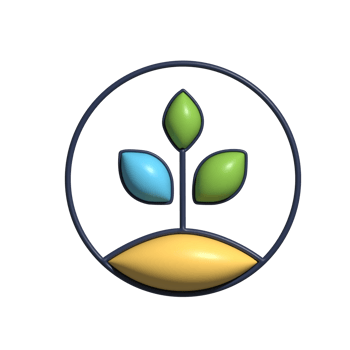 3D Render of Plant Shoots Icon Fresh Growth, Natures Renewal, and Organic Symbol png