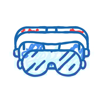 tile cleaning bleach icon doodle illustration vector