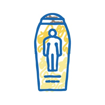 body cream cosmetic icon doodle illustration vector