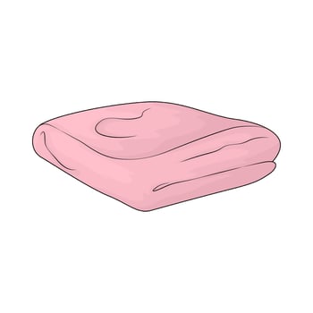 pink baby towel vector