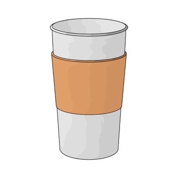 empty coffee cup vector