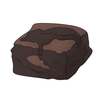 chocolate brownies illustration vector