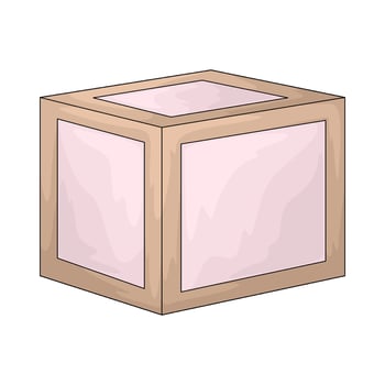 illustration of a baby toys cube vector