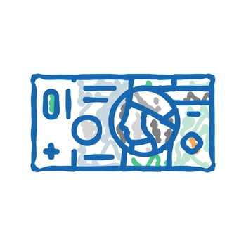 zloty zl icon doodle illustration vector