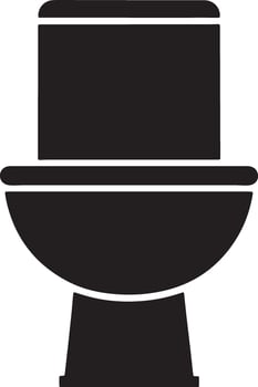 Solid Icon for Toilet vector
