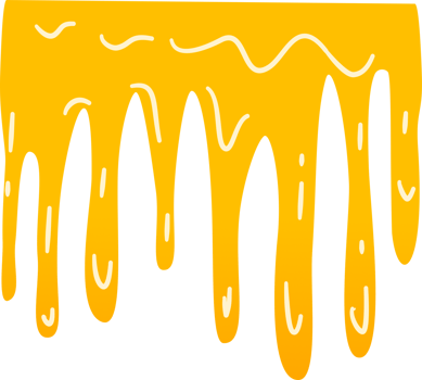 Viscous yellow honey png
