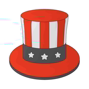 Circus hat illustration vector