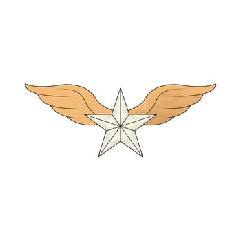 Independence Day star badge vector