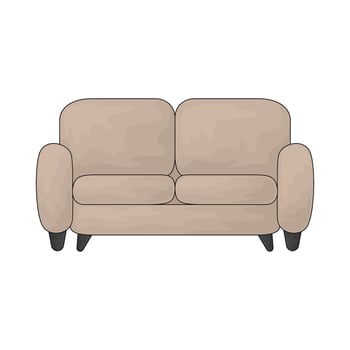 Living Room classic sofa illustration vector
