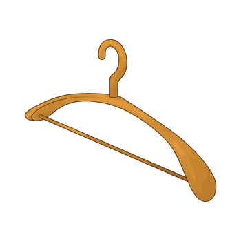 Bedroom wooden hanger vector