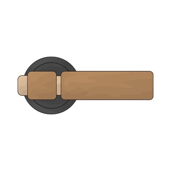 Bedroom door handle vector