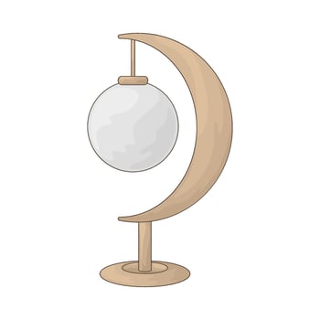 luxury bedroom lamp vector