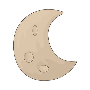 Nature crescent moon vector