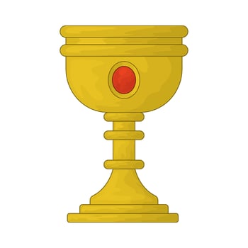 Medieval goblet illustration vector