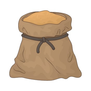 Medieval sack bag vector