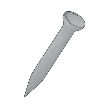 Construction metal nail vector