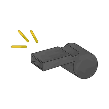 safety whistle illustration vector