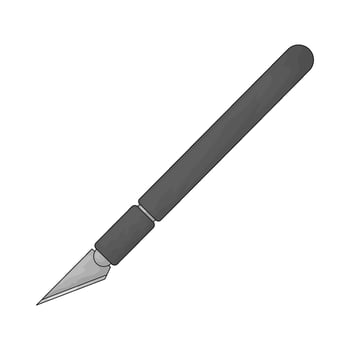 Art knife illustration vector