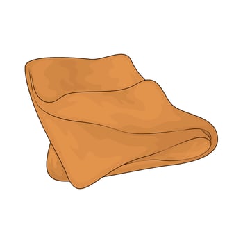 orange napkin illustration vector