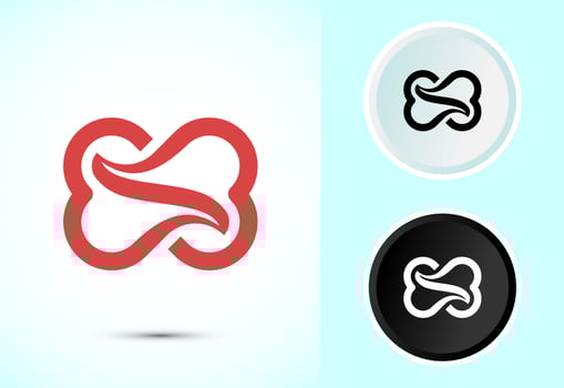Infinity, Eternity, icon design, Endless symbol in color, black and white vector