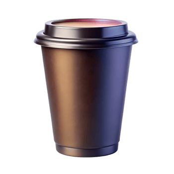 black cup of coffee png