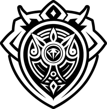 A filled style icon of protection symbol vector