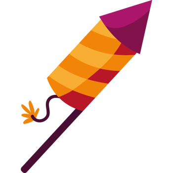 fireworks party celebration isolated icon png